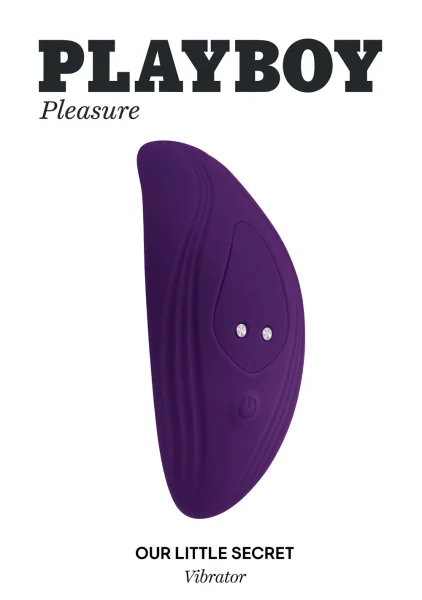 Playboy Our Little Secret Rechargeable Silicone Panty Vibe With Remote - Purple