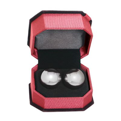 Sweetheart Benwa Balls 1 Inch Diameter Silver