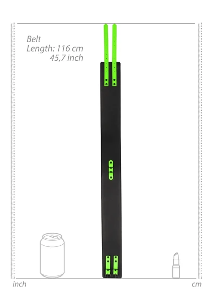 Ouch! Glow in the Dark Thigh Cuffs, Hand Cuffs and Belt