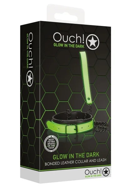 Ouch! Glow In The Dark Collar and Leash