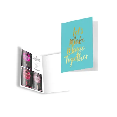 Let s Make Magic Together Greeting Card Turquoise