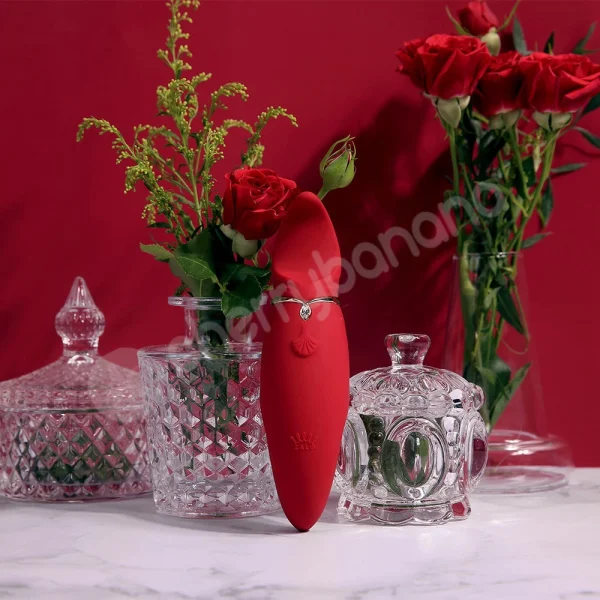 Zalo Hero Wine Red Licking Motion Clitoral Stimulator