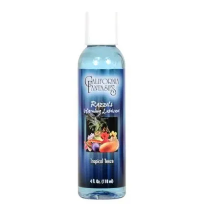 Razzels Warming Lubricant Tropical Teeze 4 Oz Bottle