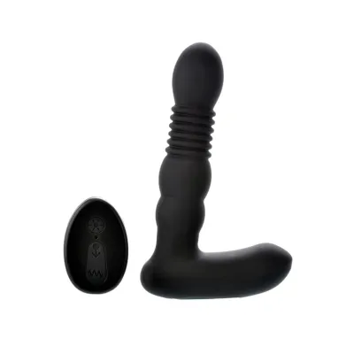 Adam and Eve Thrusting Vibrating Warming Prostate Probe with Remote