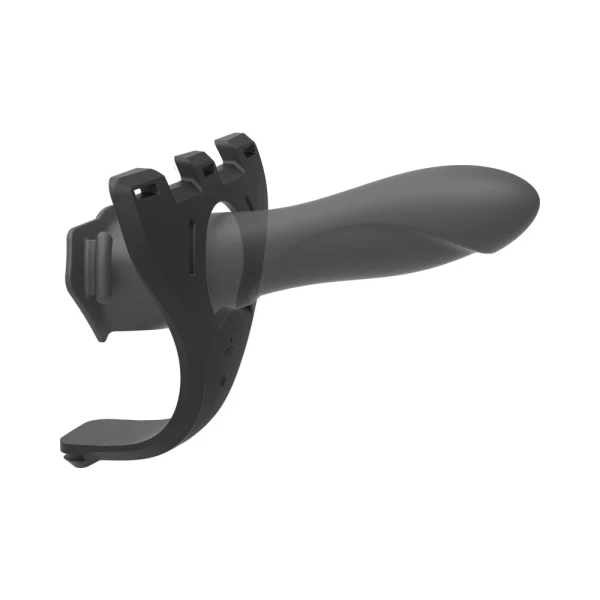 Body Extensions Hollow Strap-on 4-piece Set With Clitoral Vibrator Black