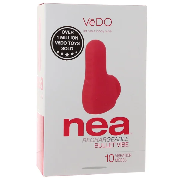 NEA Rechargeable Silicone Waterproof Vibrating Finger Bullet  by VeDO - Foxy Pink