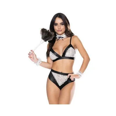 Magic Silk Dress Up Dirty Deeds Costume Black L xl