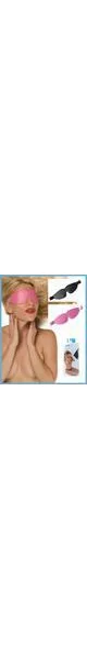 Non-Leather Padded Blindfold Black
