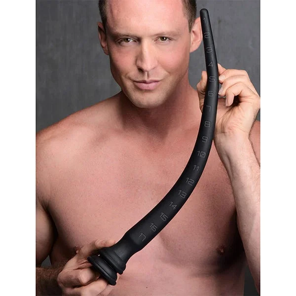 Hosed 18-Inch Tapered Silicone Anal Hose