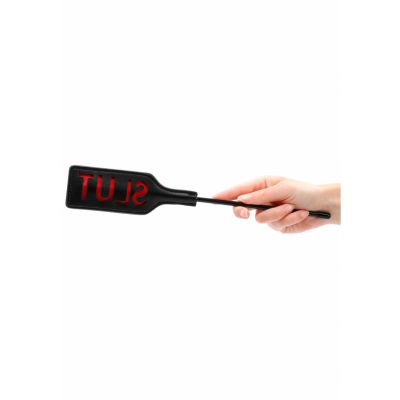 Ouch Crop SLUT Small Black BDSM Crop