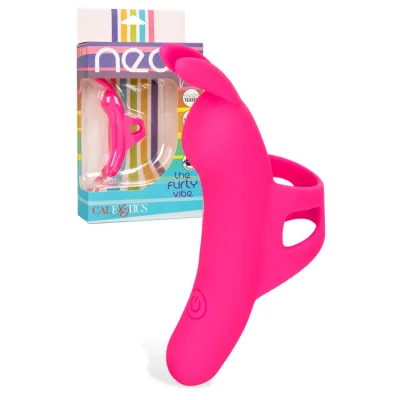 California Exotic Neon Vibes The Flirty Vibe 4 Finger Vibrator