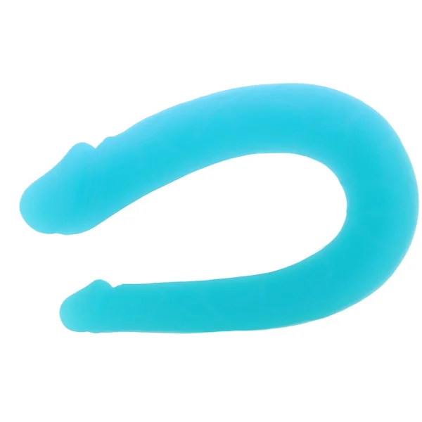 Silicone Double Dong Ac-dc Dong - Teal