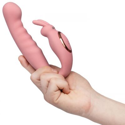 Bondara Pink 12 Function Bendable Rabbit Vibrator