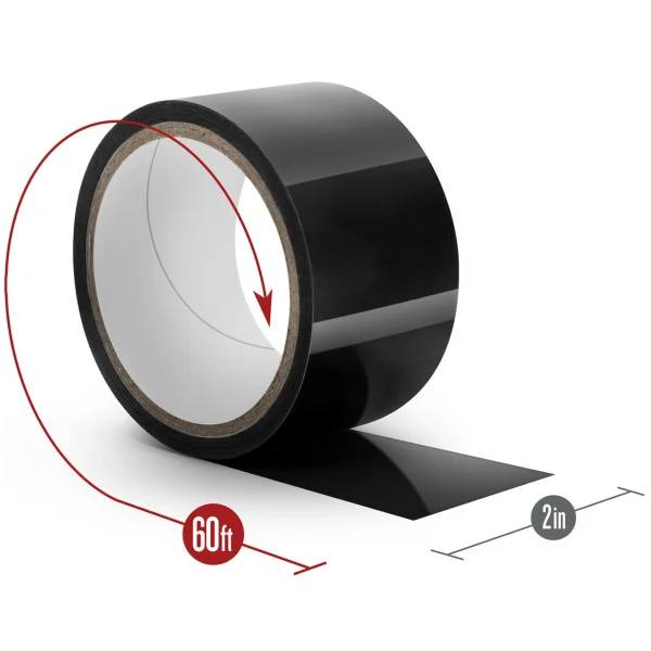 Temptasia Bondage Tape 60 Feet By Blush Novelties - Black