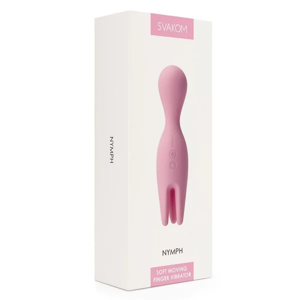 Svakom Nymph 6.1" Silicone Vibrator with Moving Fingers