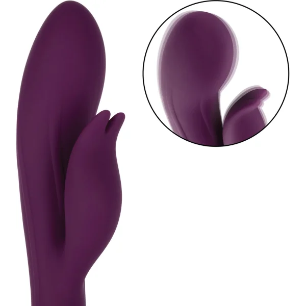 Obsession Desire Rechargeable Waterproof Silicone Rabbit Vibrator By CalExotics - Purple