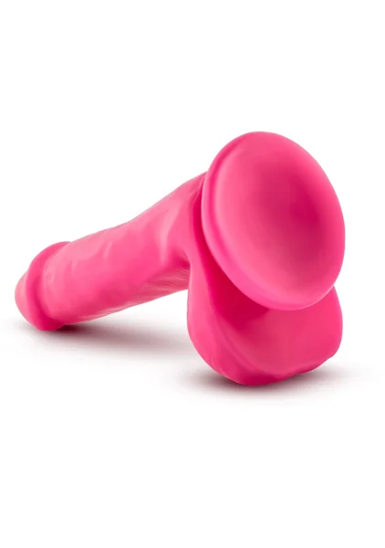 Neo Elite - 6" Silicone Dual Density Dildo with Balls
