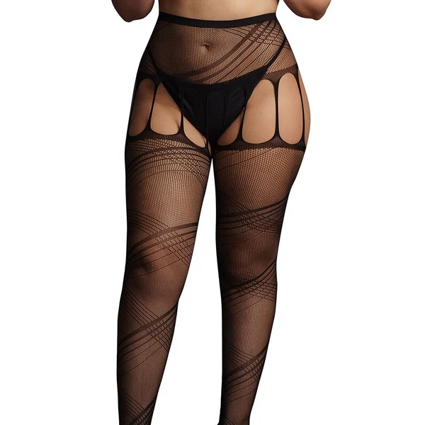 LE DESIR Crotchless Cut-Out Pantyhose — image 2 of 4