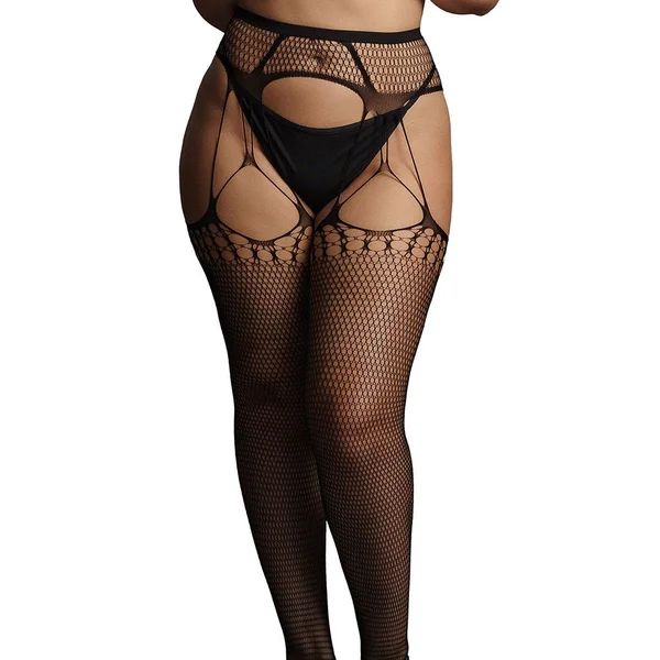 LE DESIR Shredded Suspender Pantyhose — image 4 of 6