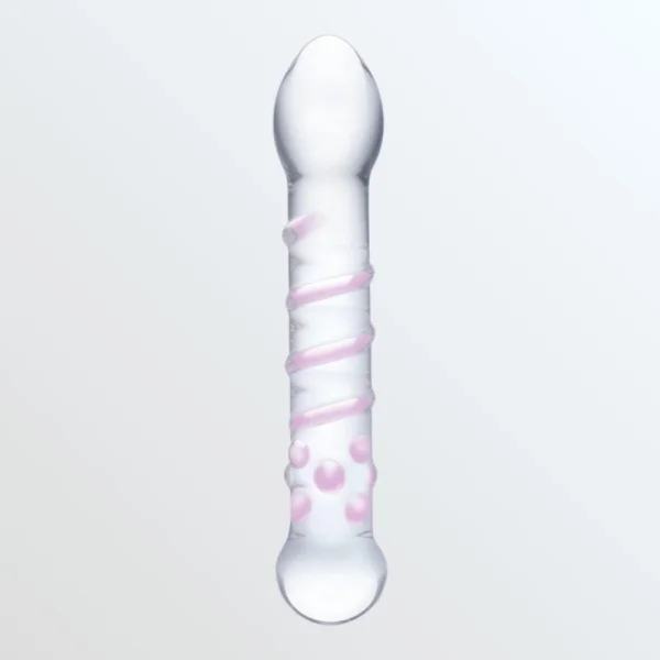 Gläs Spiral Staircase Full Tip G-Spot Glass Dildo