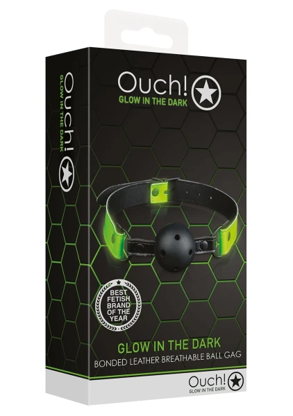 Ouch! Glow in the Dark Breathable Ball Gag