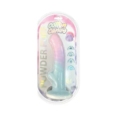Realistic Dildos Cotton Candy Powder Puff 6 6 In Silicone tpe Dildo