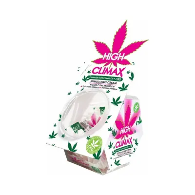 High Climax Female Stimulant With Hemp Seed Oil Stick Pack Display 50 Piece Bowl Display