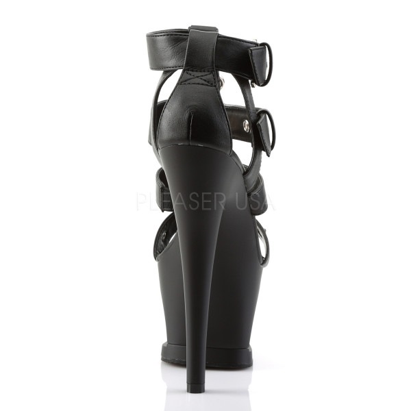 7 inches Heel, 2 3/4 inches Cut-Out PF T-Strap Closed Back Sandal — image 4 of 4
