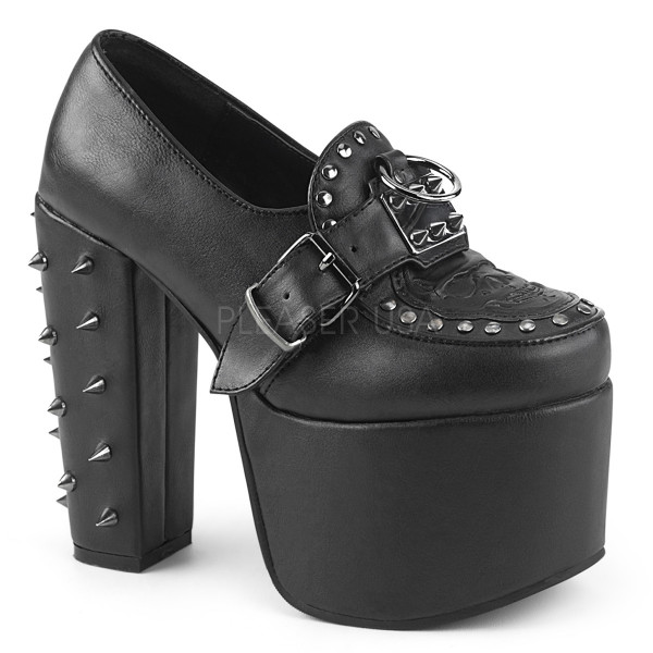 5 1/2 inches Heel, 3 inches PF Loafer w/ Buckle Strap