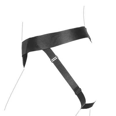 Ouch Vibrating Strap on Open Back Panty Harness