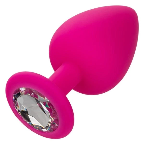 Cheeky Rechargeable Vibrating Gem Detailed Butt Plug Set