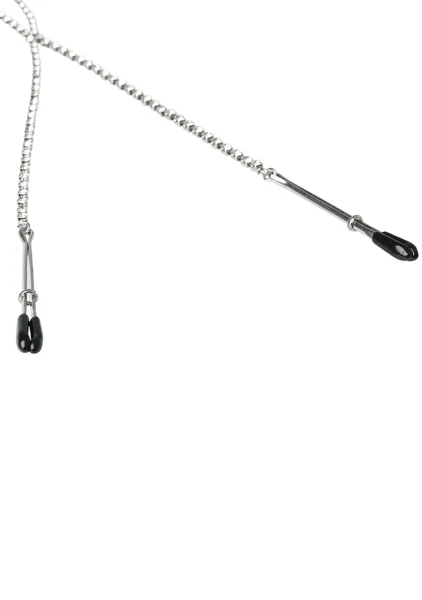 Midnight Teardrop Nipple Clips by Sportsheets
