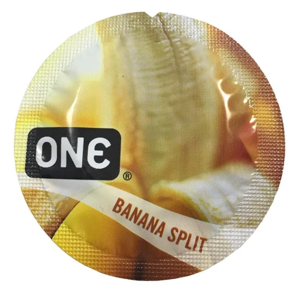 Banana Split Flavored ONE Condoms | Vegan Condoms