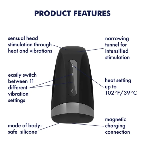 Satisfyer Men Heat Vibration Penis Vibrator