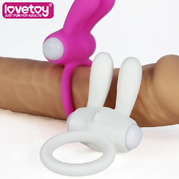 Power Clit Cockring Rabbit Pink