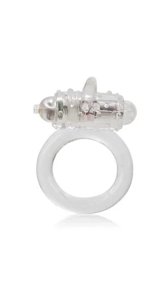 One Touch Flicker Clear Vibrating Ring — image 4 of 6