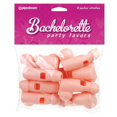 Bachelorette Party Pecker Whistles 8 Pcs