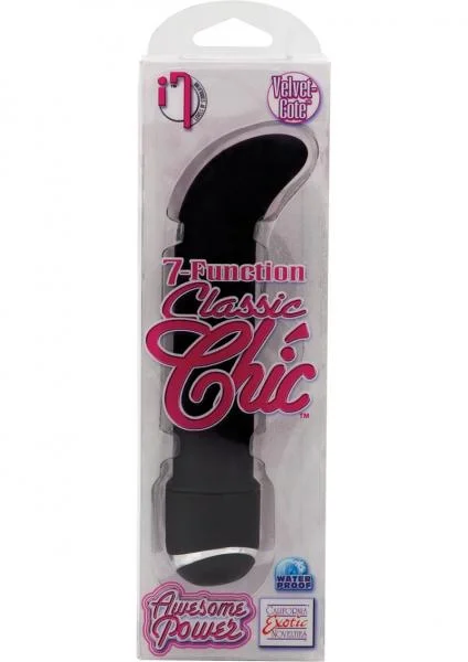 7 Function Classic Chic Mini G Vibrator Waterproof Black