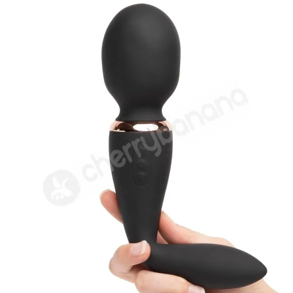 Nu Sensuelle XLR8 Alluvion Black Ultra-Flexible Dual Ended Wand Vibrator