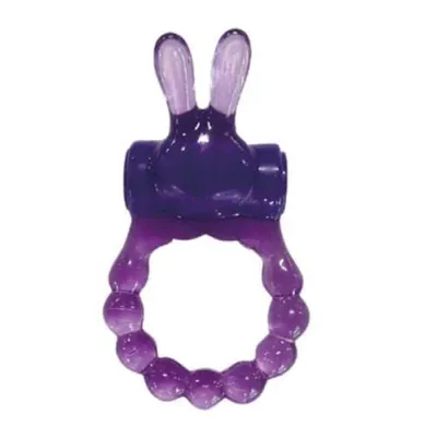 Vibrating Bunny Ring Purple