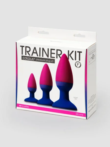 Multi-Coloured Silicone Butt Plug Set (3 Piece)