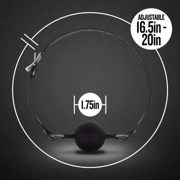 Blush Noir Breathable Ball Gag