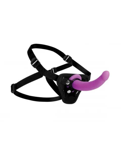 Navigator Silicone G-Spot Dildo with Harness