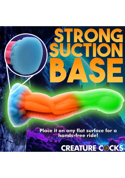 Creature Cocks - Tenta-Glow Glow-in-the-Dark Silicone Dildo