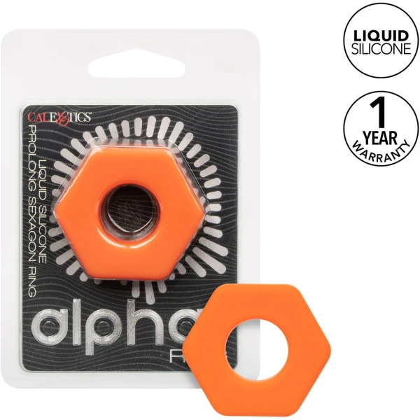 Alpha Ring Prolong Sexagon Cock Ring