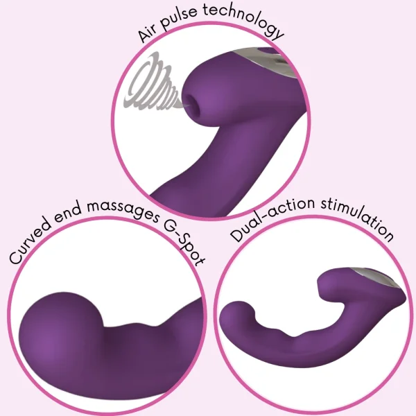 Double Love Climaxer G-Spot Vibe & Clit Sucker