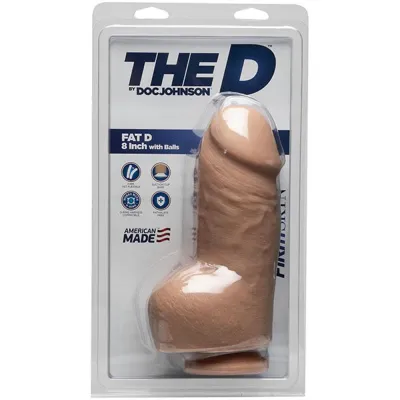 The D Fat D 8 Inch With Balls Firmskyn Vanilla