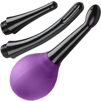 Cloud 9 Premium Deluxe 11 8 oz Anal Douche With 3 Soft Nozzle Tips