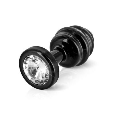 Anni Ano Ribbed T2 Butt Plug Black 30mm