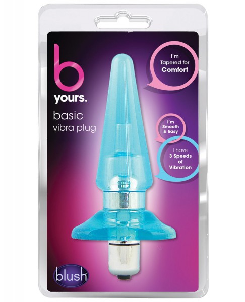 Blush Novelties Blush Blush B Yours Basic Vibro Plug - Blue